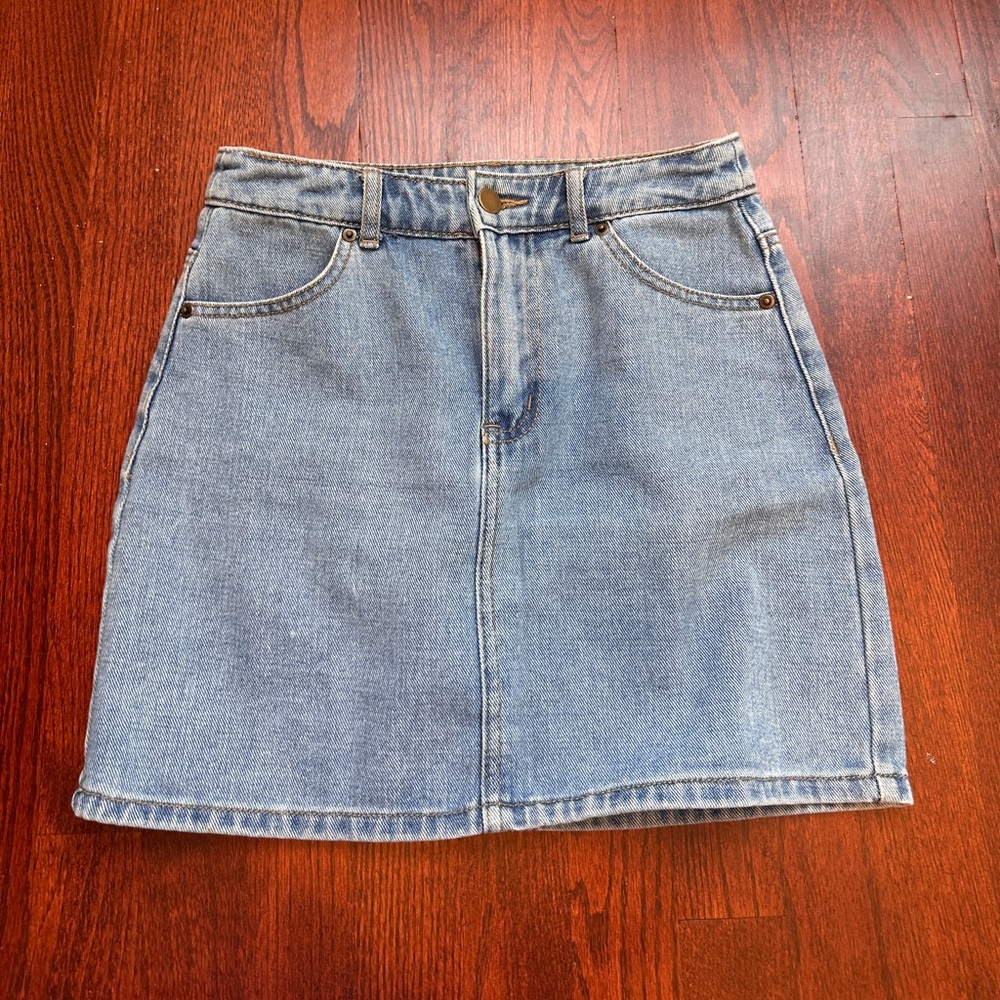 Forever 21 Light Blue Denim Mini Skirt